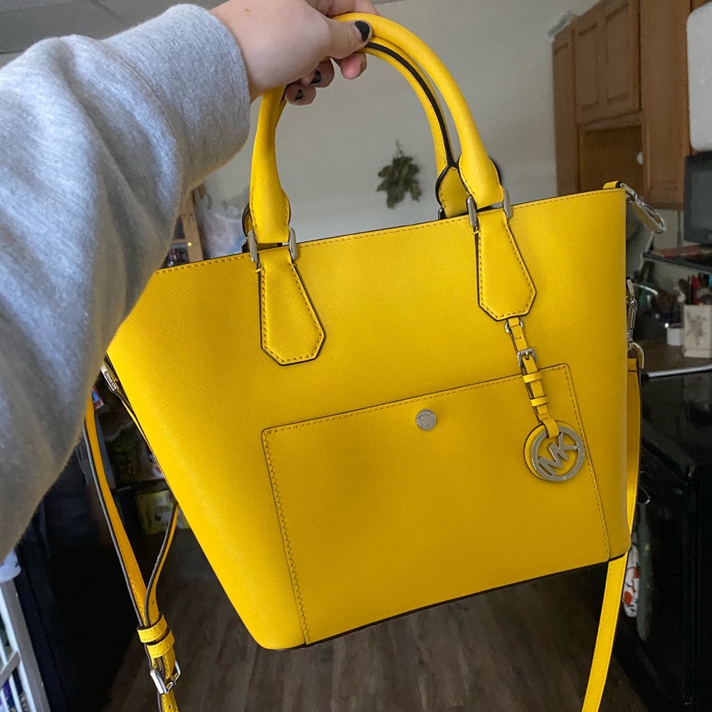 Yellow Michael Kors Purse